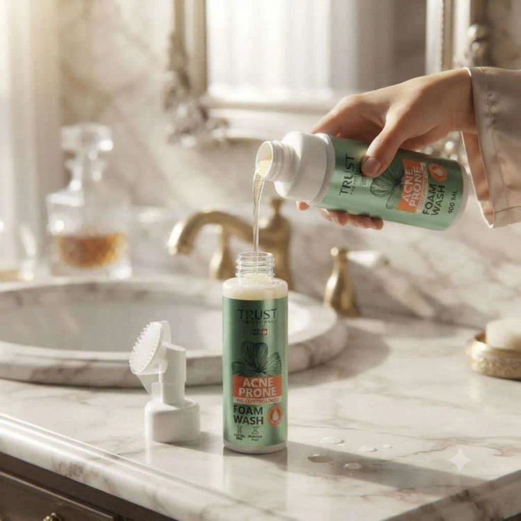 پک فوم شستشوی صورت تراست + ریفیل (شارژ مجدد) ۴۰۰ میلیلیتری | مناسب پوست مختلط تا چرب